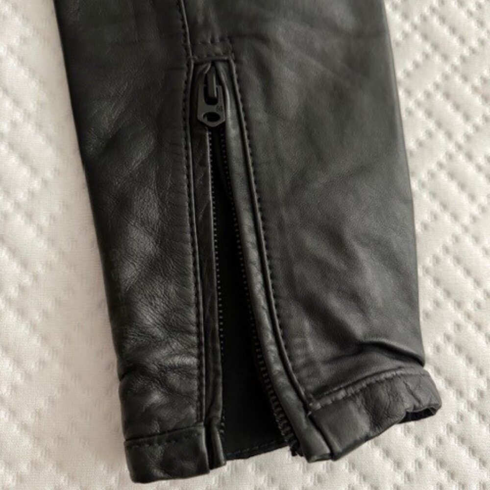 G-Star Biker Leather Jacket - Picture 7 of 13